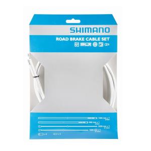 SHIMANO (シマノ) SIL-TEC コーティングブレーキケーブルセット ホワイト｜crowngears