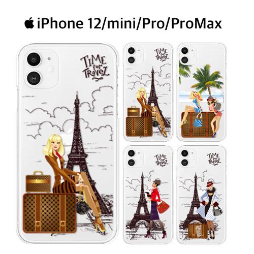 iPhone12 ケース スマホ iPhone 12 スマホケース クリア イラスト 透明 アイホン...