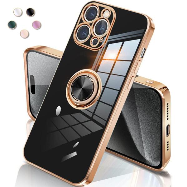 iPhone 15 Pro ケース スマホ カバー カメラ保護 リング付き 耐衝撃 保護 アイホン1...
