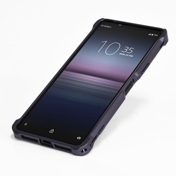 DECASE Xperia 1 II アルミニウム バンパー 取付工具不要 ケース ディケース エク...