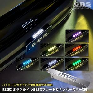 ESSEX □ナンバーステー ステンレス製 ESSEXロゴ 型抜き CRS