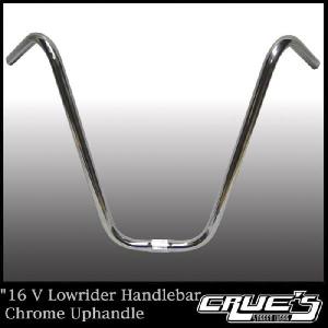 自転車 ハンドル  16インチ ハンドルバー クローム