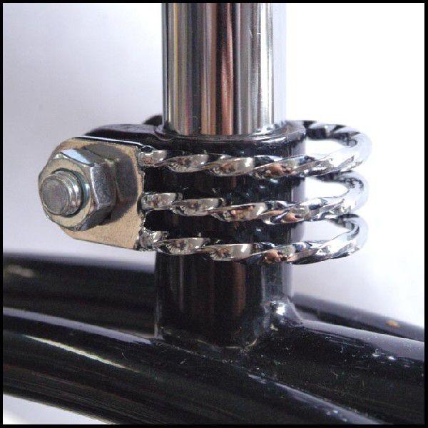 ツイスト シートポスト クランプ クローム 自転車部品 ローチャリ ローライダー ビーチクルーザー ...