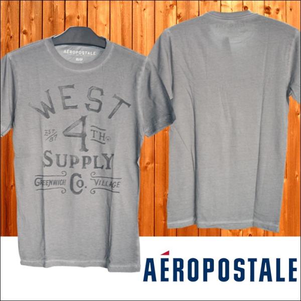 【セール】 エアロポステール メンズ Tシャツ グレー WEST Aeropostale インポート...