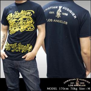 クリスチャンオードジェー メンズ Tシャツ Christian Audigier SIGNATURE ハイブランド トップス セレブ ファッション エドハーディー Ed Hardy スタイル セール｜crs