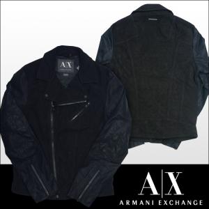 A|X Armani Exchange アルマーニエクスチェンジ メンズ ライダース ジャケット P...