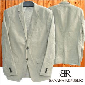 バナナリパブリック BANANA REPUBLIC メンズ リネン テーラード ジャケット ベージュ バナリパ バナナ リパブリック アメカジ ブランド ファッション｜crs