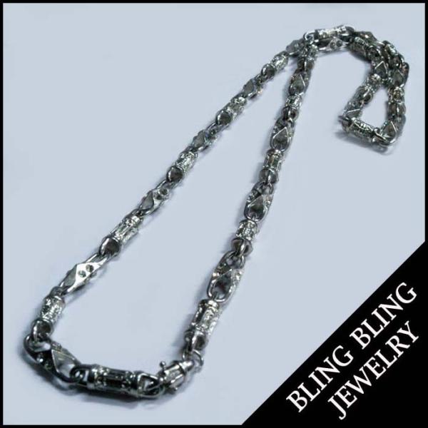 【セール】 BLING HIPHOP JEWELRY ジルコニア 入り シルバー 925 プレーティ...