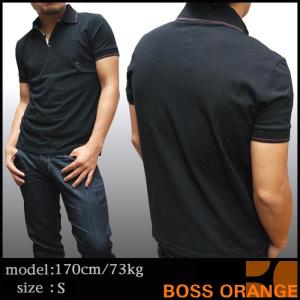 BOSS ORANGE　ボス オレンジ ヒューゴボス メンズ 半袖 ポロシャツ ブラック ネイビー オレンジ カラー シャツ 海外セレブ 多数着用 ブランド セレブ｜crs