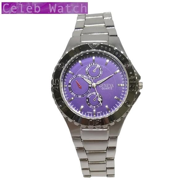 【35%OFF】 GENEVA セレブウォッチ シルバーカラー クオーツ メンズ  ラグジュアリー ...