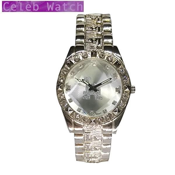 GENEVA LA 腕時計 ジルコニア カスタム ウォッチ シルバーカラー ホワイト メンズ  ラグ...