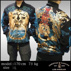 クリスチャンオードジェー メンズ ジャケット Christian Audigier ハイブランド セレブ ファッション エドハーディー Ed Hardy スタイル パーカー セール｜crs