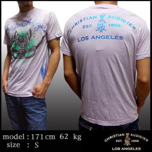 トップス Christian Audigier double sleeve shirt crs_christian-a-tee34a