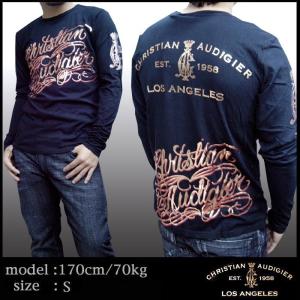 クリスチャンオードジェー メンズ ロンT Christian Audigier ＣＡ ロゴ ブラック ハイブランド セレブ ファッション エドハーディー Ed Hardy スタイル セール｜crs