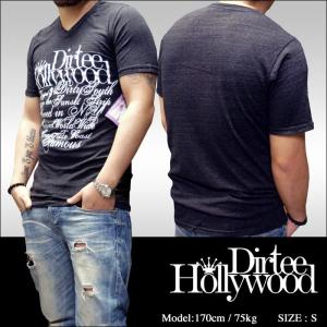 Dirtee Hollywood ダーティーハリウッド メンズ Vネック Tシャツ BRANDED ...