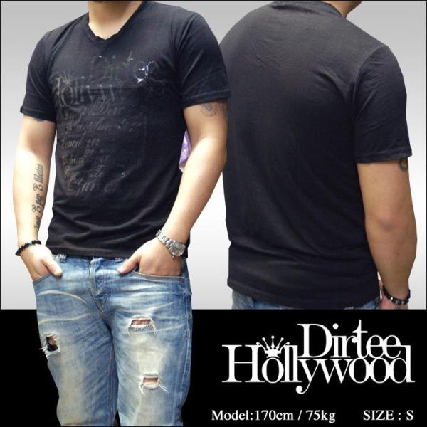 Dirtee Hollywood ダーティーハリウッド メンズ Vネック Tシャツ BRANDED ...