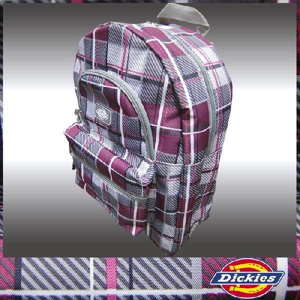 Dickies ディッキーズ バックパック クレイジー カラー ダブルポケット チェック gry p...