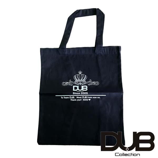DUB Collection メンズ レディース 兼用 トートバッグ ブラック ロゴ シルバー  ダ...