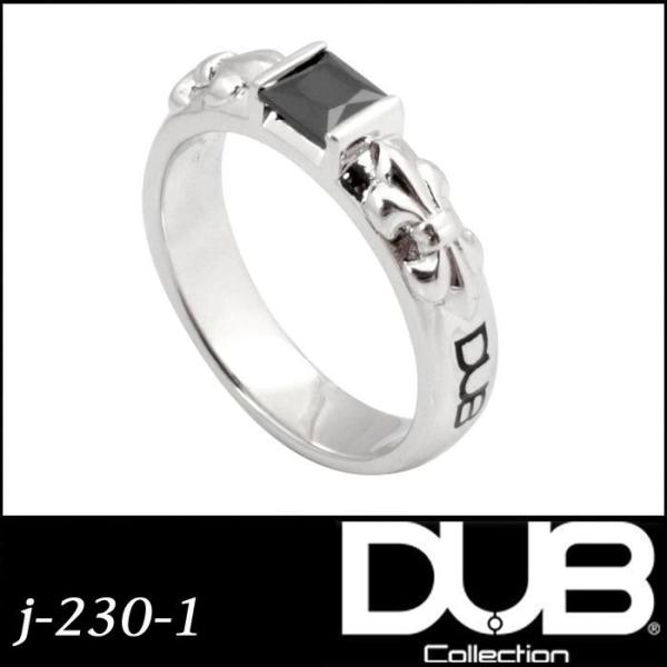 再入荷なし　即納 DUB リング メンズ レディース 230-1 BK シルバー アクセサリー ダブ...