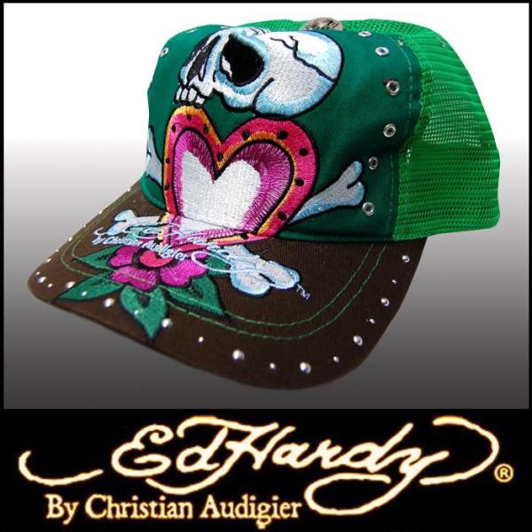 エドハーディー キャップ 【200種類の品揃え】 Ed Hardy Cap SKULL HEAT メ...