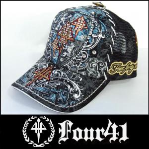 Four41 Los Angeles フォーフォーティーワン スワロフスキー キャップ