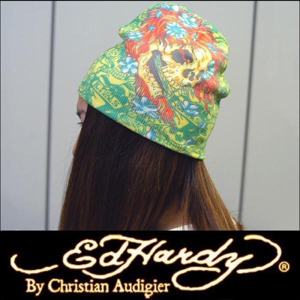 エドハーディー ニットキャップ 【200種類の品揃え】 Ed Hardy BEAUTIFUL GHO...