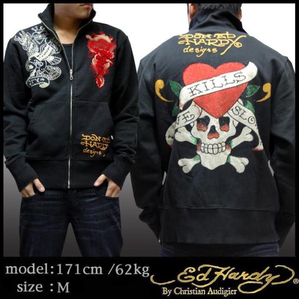エドハーディー ジャケット メンズ 【200種類の品揃え】 Ed Hardy ラブキル プラチナム ...