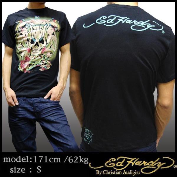 エドハーディー Tシャツ メンズ 【200種類の品揃え】 Ed Hardy SKULL RIDER ...