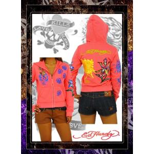 Ed Hardy（エド・ハーディー） レディース 長袖 パイル セットアップ
