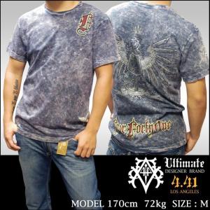 【プロモーション価格】【30%OFF】 Four41 スワロフスキー Tシャツ グレー メンズ ファッション クロムハーツ エドハーディー スタイル k-06 ブランド セール