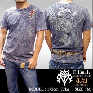 【プロモーション価格】【30%OFF】 Four41 スワロフスキー Tシャツ グレー メンズ ファッション クロムハーツ エドハーディー スタイル k-96 ブランド セール