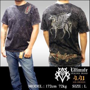 【プロモーション価格】【30%OFF】 Four41 スワロフスキー Tシャツ ブラック メンズ ファッション クロムハーツ エドハーディー スタイル M-04 ブランド セール