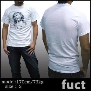 FUCT ファクト メンズ 半袖 Tシャツ ジーザス ホワイト ブラック ストリート カジュアル ス...