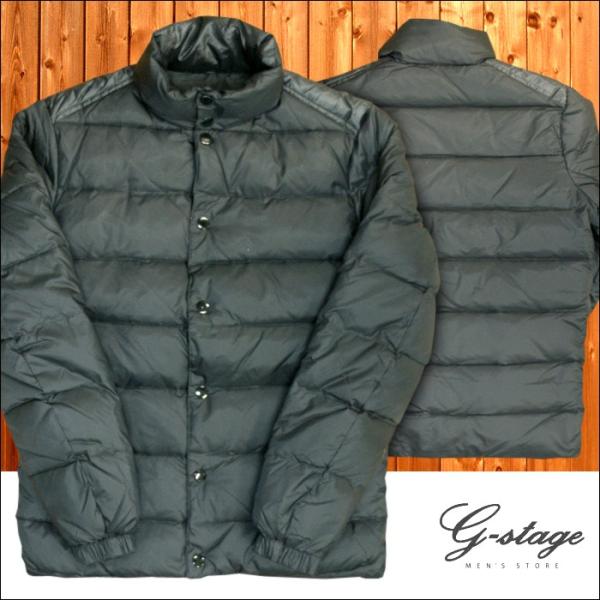 【セール】 G-stage ジーステージ メンズ スリム ダウンジャケット ブラック アウター ジャ...