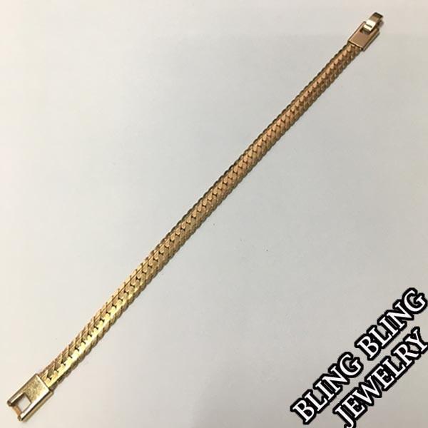 【セール】 HIPHOPジュエリー レディース ブレスレット X ゴールド  プレーティング ストリ...