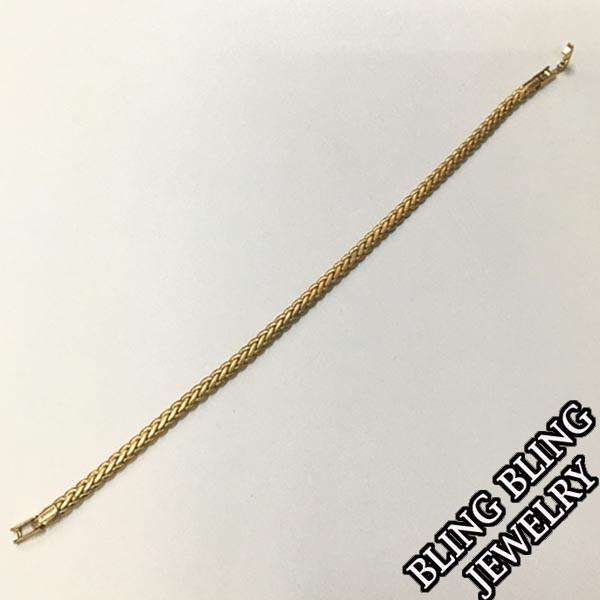 【セール】 HIPHOPジュエリー レディース ブレスレット Y ゴールド  プレーティング ストリ...