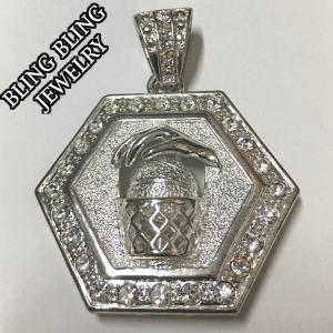 セール】 HIPHOPジュエリー メンズ ネックレス トップ PLATINUM FUBU