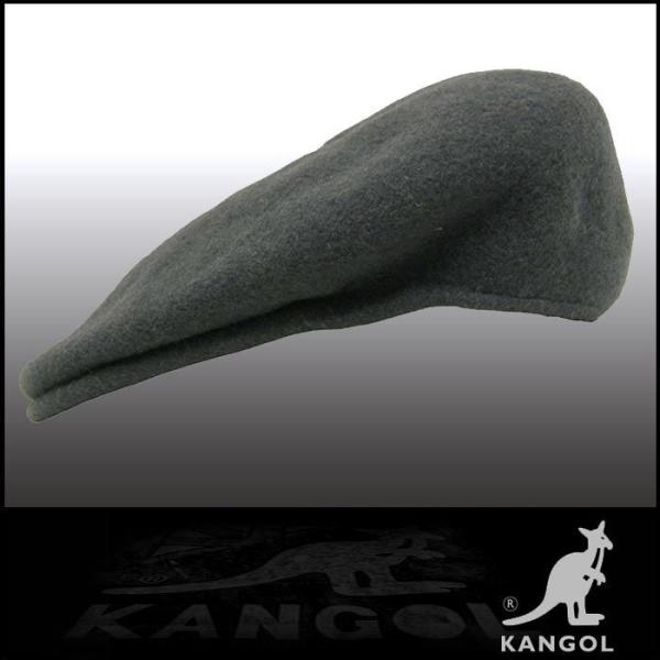 KANGOL 帽子 カンゴール ハンチング ダークグレー シルバーロゴ アスファルト 33 ウール ...