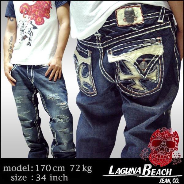 【訳あり】【アウトレット】  LAGUNA BEACH メンズ デニム ストレート DANA POI...