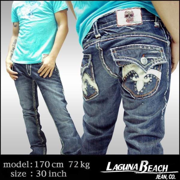 【41%OFF】 LAGUNA BEACH メンズ デニム Crystal Cove スワロフスキー...
