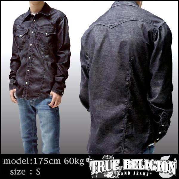 TRUE RELIGION トゥルーレリジョン メンズ コーデュロイ 長袖 ウェスタン シャツ ST...