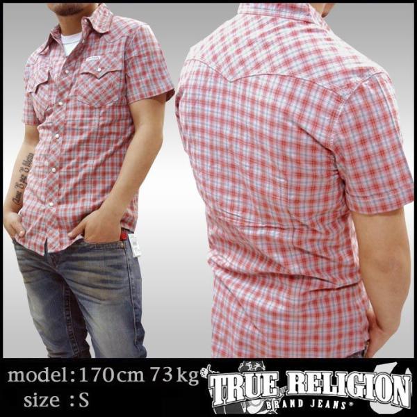 TRUE RELIGION トゥルーレリジョン メンズ 半袖 ウエスタン シャツ FK CHILI ...