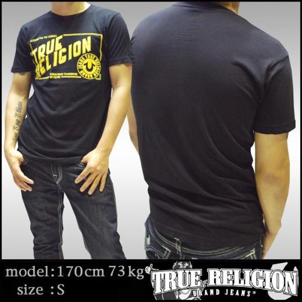 トゥルーレリジョン メンズ TRUE RELIGION Tシャツ ブラック 101 ｔシャツ 半袖 ...