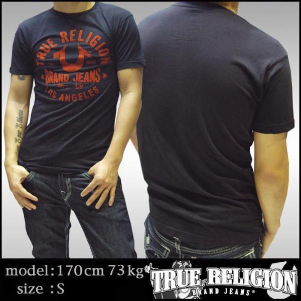 トゥルーレリジョン メンズ TRUE RELIGION Tシャツ ブラック 102 ｔシャツ 半袖 ...