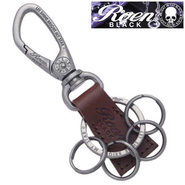 【完売】Roen BLACK ロエン ブラック ロゴ カラビナ　キーリング キーホルダー 0002R...