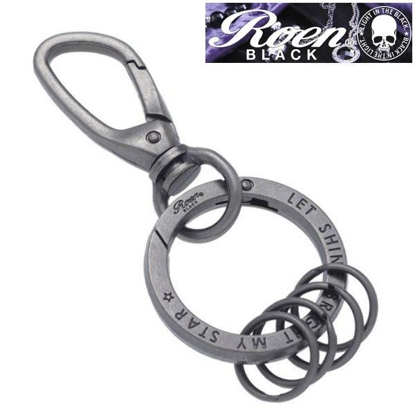 完売 Roen BLACK ロエン ブラック カラビナ　キーリング キーホルダー 0003ROK-2...