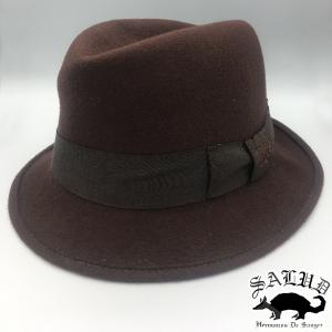 SALUD サルー メンズ レディース ウール ハット ブラウン WOOL