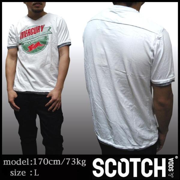 【訳あり・アウトレット】　スコッチアンドソーダ SCOTCH＆SODA メンズ 半袖 Tシャツ ME...