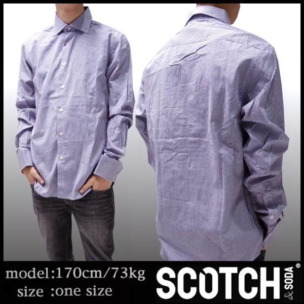 最終値下げ スコッチ&amp;ソーダ スコッチアンドソーダ scotch&amp;soda メンズ 長袖 シャツ チ...