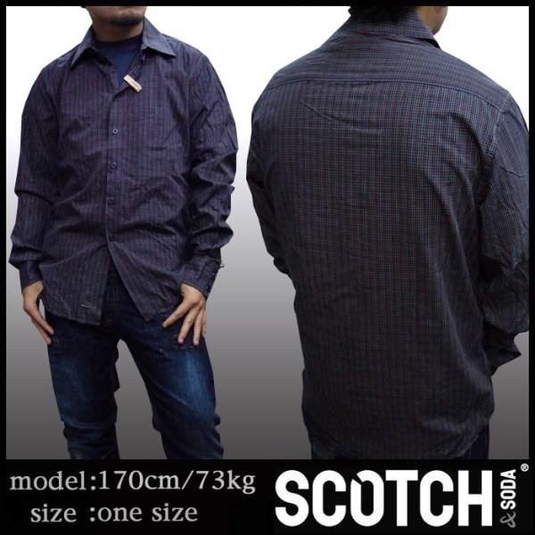 最終値下げ スコッチ&amp;ソーダ スコッチアンドソーダ scotch&amp;soda メンズ 長袖 シャツ チ...